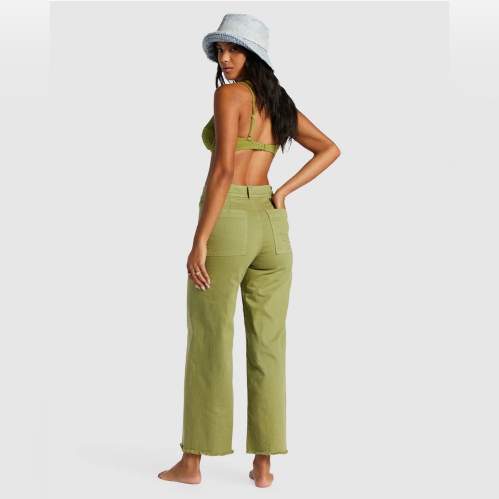 Billabong Free Fall Wide Leg Pants size 00 / size 24 - Picture 3 of 11